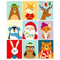 Картина за номерами Новорічна компанія 40х50 см Strateg GS1561