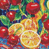 Набір з алмазною мозаїкою Соковита насолода 40х40см Ідейка AMO8252