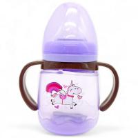 Поїльник-непроливайка з силіконовим носиком, бузковий Mega Zayka №0314