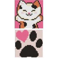 Набір з алмазною мозаїкою на магнітній основі Пухнасті обійми 9x9 см Ідейка AMG1048