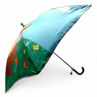 Парасолька тростина, поглиблений купол, світовідбиваючі смужки, свисток; висота - 66 см, діаметр купола - 77 см (ЗЕЛЕНА) MIC C68654