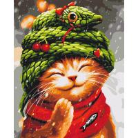 Картина за номерами "Новий рік зі змійкою" © Маріанна Пащук BS54254, 40х50 см