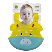 Слинявчик силіконовий (ЖОВТИЙ ЖИРАФ) Mega Zayka №0609