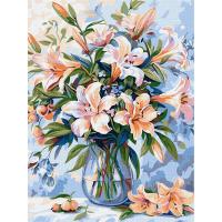 Картина по номерах Квіткова поема 30х40  см Ідейка KHO3281