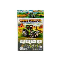 Дитячий дерев'яний 3D конструктор "Tурбо трактор" Puz-00960, 71 деталь