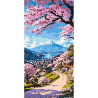 Картина за номерами "Краса японської сакури" LW5141, 40х80 см