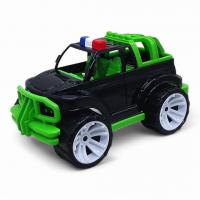Машинка пластикова Позашляховик Джип чорно-зелений кузов Bamsic 338