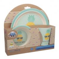 Набір посуду бамбукового SO COOL (3 ел) бірюзовий TIGRES 9/226_tur