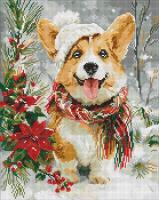 Алмазна мозаїка - Щасливий песик ©art_selena_ua, 40х50см Ideyka AMO20014