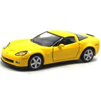 Машинка металева Chevrolet Corvette Z06 2007, жовтий Kinsmart KT5457W