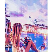 Картина за номерами Гарний вид на вечірнє місто Оптифрост 0236