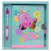 Набір з блокнотом на замочку Метелик Malevaro W362301-A