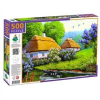 Пазли Традиційне українське село, 500 елементів, 47 х 33 см Київська фабрика іграшок 84955