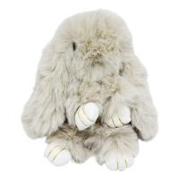 Брелок хутряний Зайка світло сірий MIC BR1062