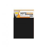 Блокнот А6 В-БП6-80, 80 листів, пружина зверху Чорний