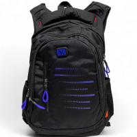 Рюкзак шкільний, 30х43х15 см (ЧОРНИЙ З СИНІМ) MIC C72797