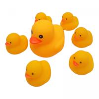 Набір іграшок для ванної Качка з каченятами 7 шт Bibi Toys 760998BT