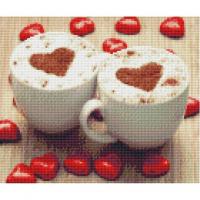 Алмазна мозаїка "Кава для закоханих" HX052, 30х40 см
