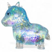 Антистрес жуйка-тягучка Єдиноріг 10 см (блакитний) MIC MS-24-11-98