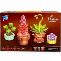 Конструктор Flowers. Сукуленти (458 дет) Zuanma 114-9