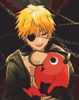 Картина по номерах аніме Людина-бензопила 40х50 см Riviera Blanca RB-0903