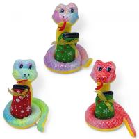 Мʼяка іграшка скарбничка Змія, співає, 20 см, мікс видів, 1 штука (укр) MIC M17629