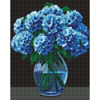 Алмазна мозаїка Букет гортензій 40х50 см Ідейка AMO8001