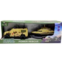 Ігровий набір БТР з КАТЕРОМ НА ПРИЧЕПІ (БЕЖЕВИЙ) кор. 47х11,5х16,5 см MIC 661-024/025