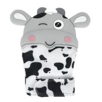 Прорізувач-рукавичка Корівка, сірий MiC №0405