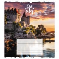 Зошит загальний "Старе місто" 096-630039K-4 в клітинку, 96 аркушів