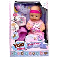 Пупс (висота 40 см, знімний одяг, аксесуари, ходить на горщик, заплющує очі, рухливі кінцівки, п’є з пляшечки) в коробці MIC YL 2440 A-G