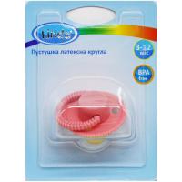 Пустушка Малютка, 3-12 місяців, (рожева) Lindo Pk 076/3-12