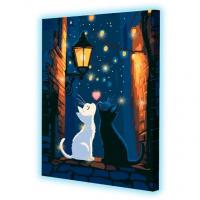 Картина по номерах зі світлодіодною підсвіткою LʼAmour 40x50 см Riviera Blanca ГР-031