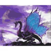 Картина по номерах Дракон з крилами 40х50 см Origami LW065