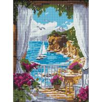 Алмазна мозаїка Сонячна гавань 30х40 см Ідейка AMO8134