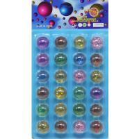 Набір стрибунців Гліттер прозорі 3 см, 24 штуки MIC KA-23-44