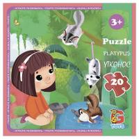 Пазл Зоопарк: Качконіс, 20 елем. (21х20 см) Gtoys LZ09