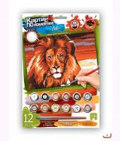 Картина за номерами Лев Dankotoys KN-03-07