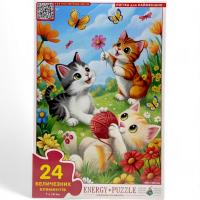Гра-пазл (Максі) Грайливі кошенята, 24 елемента Київська фабрика іграшок 88243