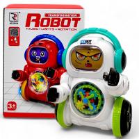 Інтерактивна іграшка Робот, світло, музика (білий) RONG XIAN YI ZR184