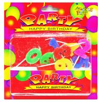 Свічки для торта Цифри у блискітках MIC 10-104