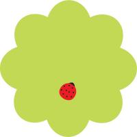 Блок паперу з клейким шаром, Flower,70х70мм,50арк Axent 2444-05-A