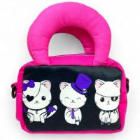 Сумочка mini (текстильна) 18х123 см (без ручок) (рожева) MIC PW-02