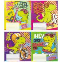 Зошит кольоровий 12 аркушів, клітинка (20 штук в упаковці) Мрії Збуваються 3775