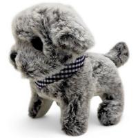 Мʼяка іграшка Собачка, ходить, гавкає (сіра) MIC MS-2032