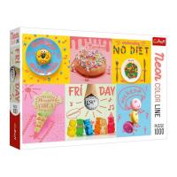 Пазли Неонові малюнки: Солодка тиждень, 1000 елементів Trefl 10580