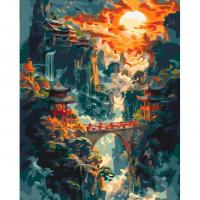 Картина за номерами Японський ранковий пейзаж 40х50 см Origami LW3465