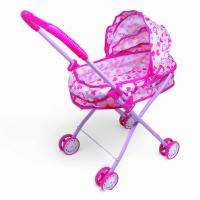 Коляска для ляльок металева, класика, подвійні колеса - Ведмежа MIC M 0354 U/R