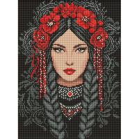 Алмазна мозаїка "Незламна українка" AMO8217, 30х40 см