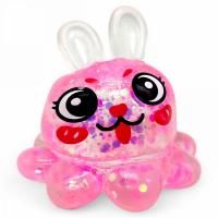 Антистрес жуйка-тягучка Заєць-восьминіг (рожевий) MIC KA-23-1711